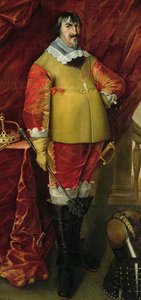Król Chrystian IV (olej na płótnie) autorstwa School Norwegian