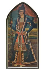 Książę Qajar, prawdopodobnie Bahram Mirza, Abolhassan (olej na płótnie)