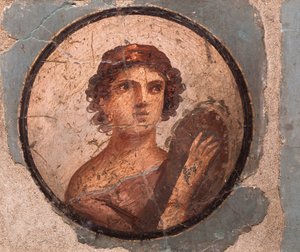 Portrety z medalionami, Pompeje autorstwa School Roman