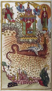 Apokalipsa św. Jana, ok. 1750 (miniatura) autorstwa School Russian