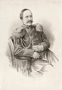 Hrabia Nikołaj Ignatiew, rosyjski polityk-żołnierz i dyplomata (grafika) autorstwa School Russian