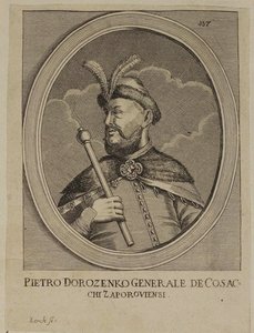 Petro Dorofeevich Doroszenko, Netman prawobrzeżnej Ukrainy (rycina) autorstwa School Russian