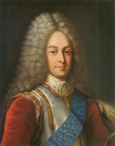 Portret księcia Wasilija Łukicza Dołgorukowa, I poł. XVIII w. (kolor lito) autorstwa School Russian