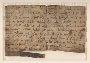 Grant Dawida I, króla Szkotów (zm. 1153), Robertowi de Brus, nadając mu Annandale autorstwa School Scottish