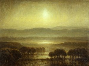 Wschód słońca (olej na płótnie) autorstwa School Scottish