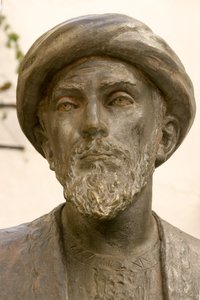 Głowa Mojżesza Majmonidesa (1135-1204) (brąz) (detal 237390) autorstwa School Spanish