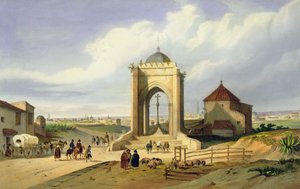 Widok na Sewillę z Cruz del Campo (kolor lito) autorstwa School Spanish