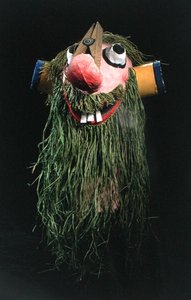 Maska karnawałowa, bóg Renu (papier mache) autorstwa School Swiss