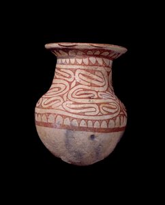 Civilization Ban Chieng: malowany wazon. 650 pne. Z Tajlandii. Paryż, Musee Guimet, Musee National des Arts Asians.