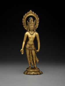 Padmapani, VIII lub –IX wiek (złocony brąz) autorstwa School Tibetan