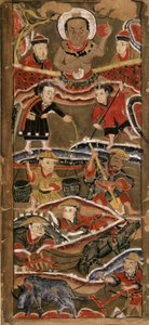King Hang Trong, geniusz rolnictwa, papier 70x35, Muzeum Sztuk Pięknych w Hanoi.