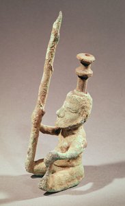 Wojownik, Dong-son Civilization, z Wietnamu (brąz)