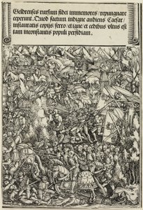 Druga wojna w Gueldres, z Łuku Triumfalnego Maksymiliana I autorstwa School of Albrecht Dürer
