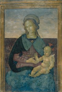 Dziewica i Dziecko autorstwa School of Perugino