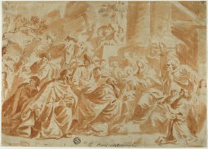 Adoracja Trzech Króli autorstwa School of Peter Paul Rubens