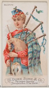 Dudy z serii Musical Instruments N82 do papierosów marki Duke, 1888., 1888. autorstwa Schumacher and Ettlinger