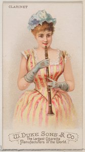 Klarnet z serii Musical Instruments N82 do papierosów marki Duke, 1888., 1888.
