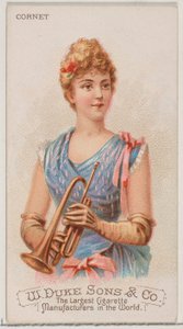 Cornet z serii Musical Instruments N82 do papierosów marki Duke, 1888., 1888.