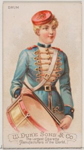 Bęben z serii Musical Instruments N82 do papierosów marki Duke, 1888., 1888.