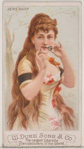 Jewish Harp, z serii Musical Instruments N82 na papierosy marki Duke, 1888., 1888.