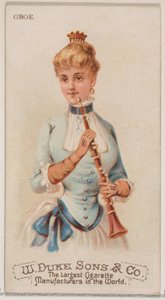 Obój z serii Musical Instruments N82 do papierosów marki Duke, 1888., 1888.