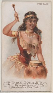 Tam Tam, z serii Musical Instruments N82 do papierosów marki Duke, 1888., 1888.