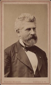Portret wiolonczelisty i kompozytora Georga Goltermanna 1824-1898, ok. 1930 r. 1880. autorstwa Schwerin . Photo studio Edmund Behncke