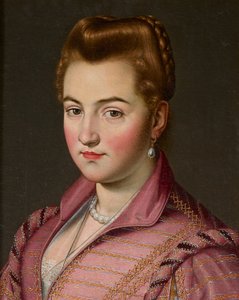 Dama z domu parmeńskiego, prawdopodobnie Costanza Colonna (olej na płótnie) autorstwa Scipione (1550 98) (attr. to) Pulzone