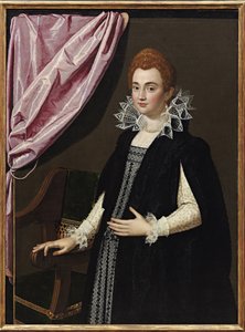""Portret Marii Medycejskiej (1575-1642)"" Peinture de Scipione Pulzone (1550-1598) - 1594 - Olej na płótnie - Dim 132,1x96,5 cm Kolekcja prywatna autorstwa Scipione Pulzone