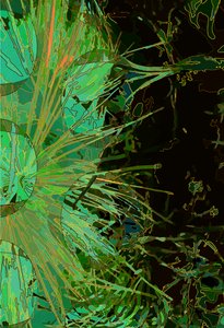 Karczoch_abst_vert2 (cyfrowy) autorstwa Scott J. Davis