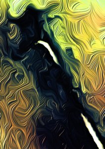 Canyon, 2021 (cyfrowo) autorstwa Scott J. Davis