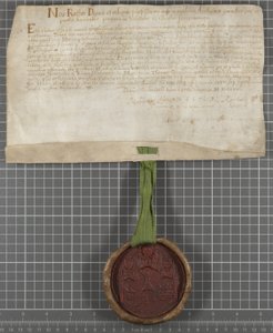 Dyplom wydany przez Uniwersytet Thomasowi Jamesowi autorstwa Scottish School
