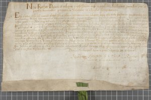 Dyplom wydany przez Uniwersytet Thomasowi Jamesowi autorstwa Scottish School