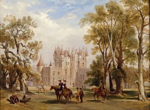 Zamek Glamis, Angus autorstwa Scottish School