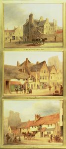 Main Point West Port, Grassmarket and Pleasance, fragment z Edynburga: Dziewięć widoków na Stare Miasto autorstwa Scottish School