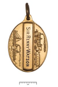 Scotland, Glasgow and South Western Railway, przepustka dyrektorów, ok. 1850 (złoto i emalia) autorstwa Scottish School