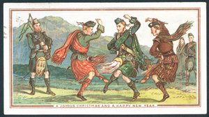 Szkocka kartka świąteczna autorstwa Scottish School