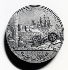 Szkocka Penny upamiętniająca Adama Smitha (rewers), 1797 (miedź) (awers patrz XJF448269)