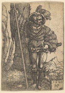 Lansquenet, 1520. autorstwa Sebald Beham