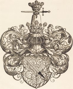 Herb rodziny Kressów autorstwa Kressenstein autorstwa Sebald Beham