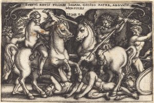 Herkules i Iole autorstwa Sebald Beham