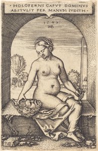 Judith siedząca w oknie autorstwa Sebald Beham