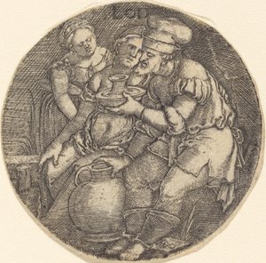 Lot i jego córki autorstwa Sebald Beham