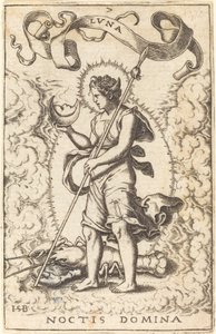 Luna autorstwa Sebald Beham