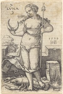 Luna autorstwa Sebald Beham