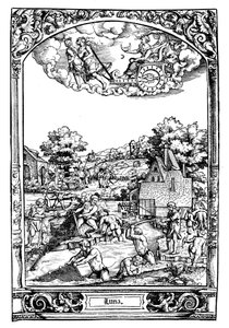 Luna, 1531 autorstwa Sebald Beham