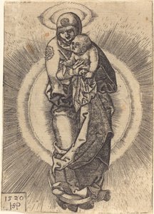 Madonna na półksiężycu autorstwa Sebald Beham