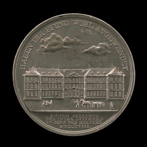 Inselspital, Berno [rewers], 1818. autorstwa Sebastian Burger