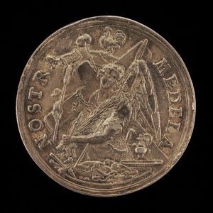 Anioł z narzędziami męki [rewers], 1631. autorstwa Sebastian Dadler