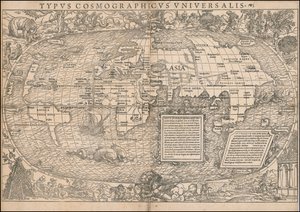 Mapa świata z 1532 r. autorstwa Sebastiana Münstera autorstwa Sebastian Munster